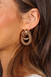 Amelia Hoop Statement Earrings - Gold